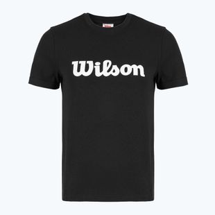 Maglietta da tennis da donna Wilson Team Graphic Script W nero script