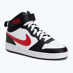 Scarpe Nike Court Borough Mid 2 white/white/black/university red