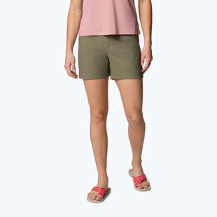 Pantaloncini da trekking Columbia da donna Leslie Falls Short II verde pietra