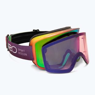 Maschera da sci Giro Method multi faded/vivid emerald/vivid infrared