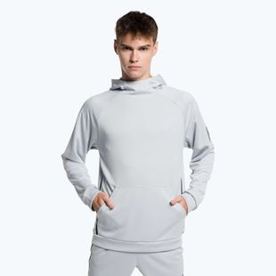 Felpa con cappuccio da allenamento New Balance Tenacity Football da uomo, alluminio chiaro