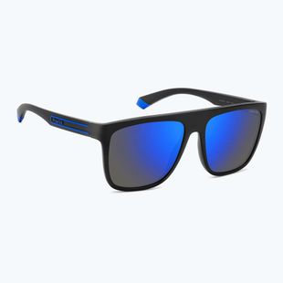 Occhiali da sole Polaroid PLD 2162/S nero opaco blu/specchio blu polarizzati da uomo