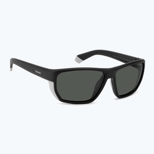 Occhiali da sole Polaroid PLD 7057/S nero opaco/grigio polarizzato da uomo