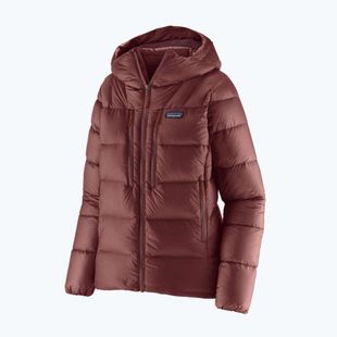 Patagonia piumino donna Fitz Roy Down Hoody rubino scuro w / rosso sfrigolio