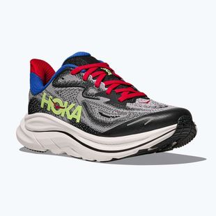 Scarpe da corsa per bambini HOKA Clifton 10 foggy grey/black