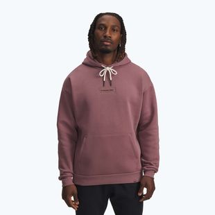 Felpa da uomo Under Armour Project Rock Icon Hoody maroon mist/black
