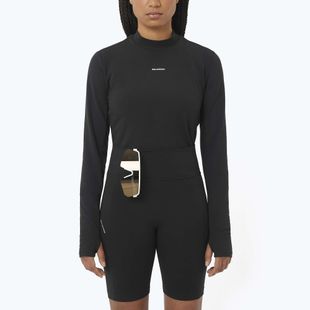 Maglia a maniche lunghe da corsa donna Salomon Bliss nero profondo