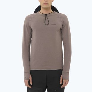 Felpa da uomo Salomon Essential Lightwarm CN iron