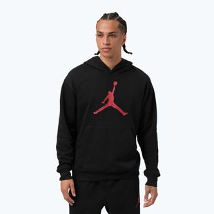 Felpa da uomo Jordan Pullover Hoodie black/gym red