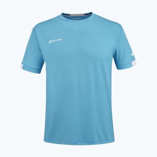 Maglietta Babolat Play Crew Neck Jr da bambino blu ciano