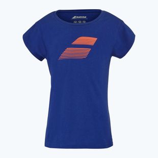 Maglietta Babolat Exercise Cotton Jr da bambino blu sodalite