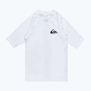 Quiksilver Everyday UPF50 maglia da bagno junior bianca
