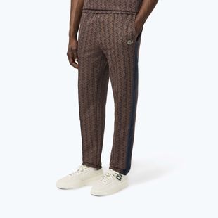 Pantaloni Lacoste XH1440 da uomo in velluto/data marrone