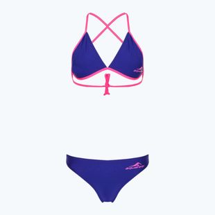 Costume da bagno due pezzi aquafeel Sun Bikini blu rosa fiamme