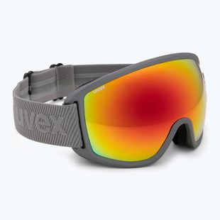 Maschera da sci UVEX Topic rhino matte/mirror rainbow rose