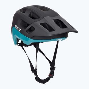 Casco da bici UVEX React nero/teal opaco