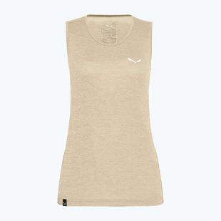 Maglietta da trekking Salewa da donna Puez Graphic Dry Tank oatmeal melange