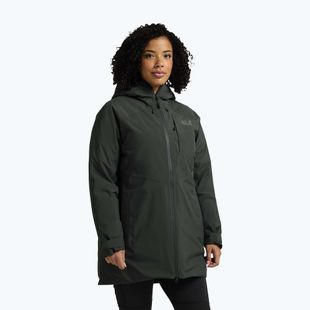 Piumino da donna Jack Wolfskin Icecape 2L Down Ins Rds slate green