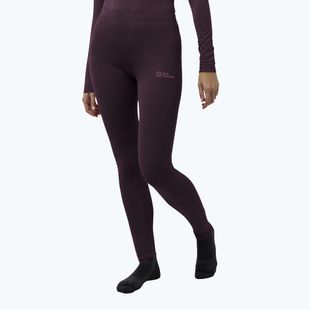 Pantaloni termici da donna Jack Wolfskin Infinite Warm amaranto