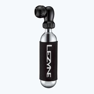 Pompa per bicicletta Lezyne Twin Speed Drive CO2 + 1x cartuccia da 16 g nero lucido