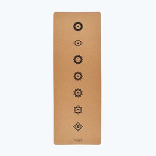 Tappetino da yoga Myga Chakra XL 6 mm brown
