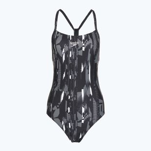 Speedo costume da bagno intero donna Allover Rippleback nero