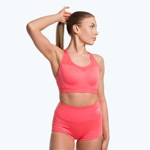Gymshark Reggiseno da allenamento con schiena aperta Sport a pois rosa fitness