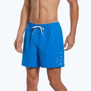Pantaloncini da bagno Nike Swoosh Break 5" Volley da uomo, foto blu