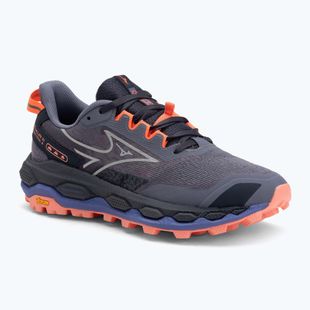 Scarpe da corsa da donna Mizuno Wave Mujin 11 blu granito/argento/corallo brillante