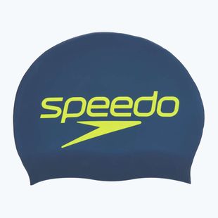 Cuffia Speedo in silicone stampato giallo notte/sicurezza