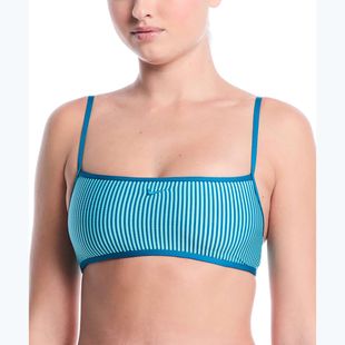 Parte superiore del costume da bagno Nike Ripple Texture Bralette Classic Bikini bleached turquoise