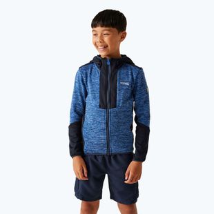 Felpa con cappuccio in pile per bambini REGATTA Dissolver X olympian blue/navy