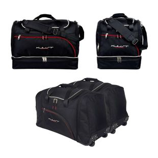 KJUST Kia Rio Limousine 2012-2016 set di borse per il bagaglio 4 pezzi nero.