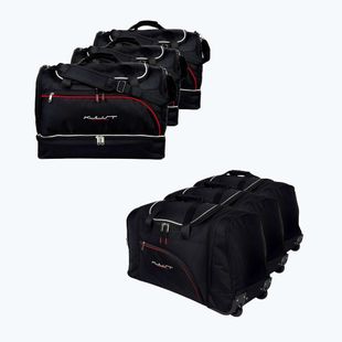 KJUST Volkswagen Caravella 2009-2015 set di borse per bagagliaio 6 pezzi nero.