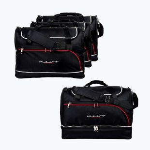 Set di borse per bagagliaio KJUST Volkswagen Golf Plus 2008-2012 4 pezzi nero.