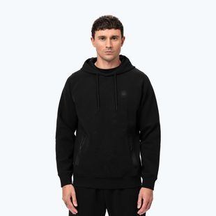Felpa con cappuccio Pitbull Dogwood da uomo, nero