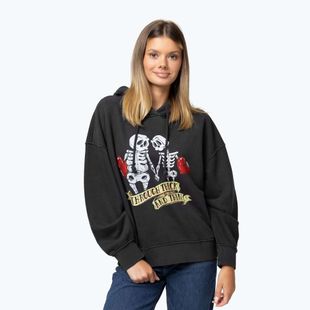 Felpa donna Pitbull Thick & Thin Hooded dark graphite