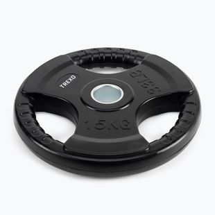 XTREXO RW15 15 kg peso in ghisa gommata nera