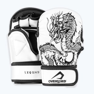 Overlord MMA Legend guanti da presa bianchi