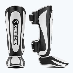 Protezioni per tibia Overlord Fighter nero/bianco