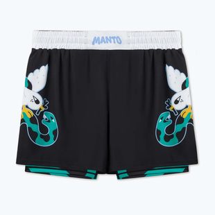 Pantaloncini da allenamento uomo MANTO Dove nero