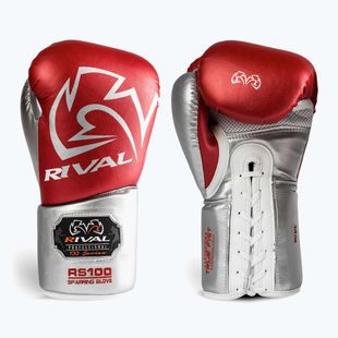 Guantoni da boxe Rival RS100 Professional red/silver