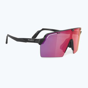 Occhiali da sole Rudy Project Spinshield Pro black gloss/multilaser red
