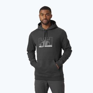 Felpa con cappuccio Helly Hansen Nord Graphic Uomo ebano