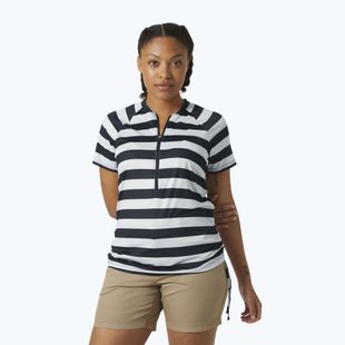 Maglietta Helly Hansen da donna Siren 1/2 Zip a strisce blu scuro