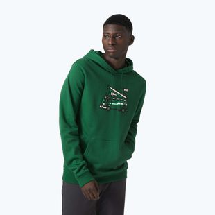 Felpa con cappuccio Helly Hansen F2F Uomo in cotone organico malachite
