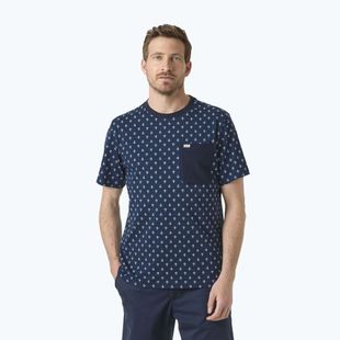 Maglietta da uomo Helly Hansen Hudson navy aop