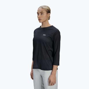 Maglietta da ciclismo da donna POC Motion Air Jersey 3/4 uranium black