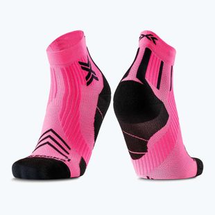 Calze da uomo X-Socks Run Expert Ankle rosa fluo/x nero