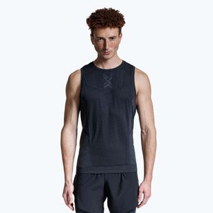 Canotta da corsa X-Bionic Xceed Run x nero/grigio rossiccio da uomo